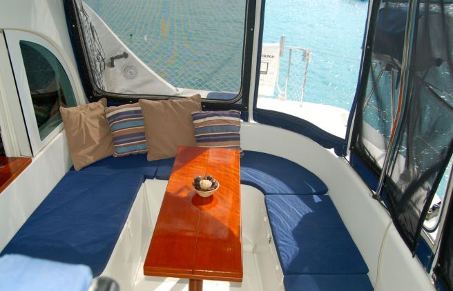 Cockpit Enclosure looking to starboard